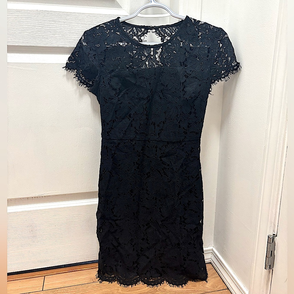 Lace black dress